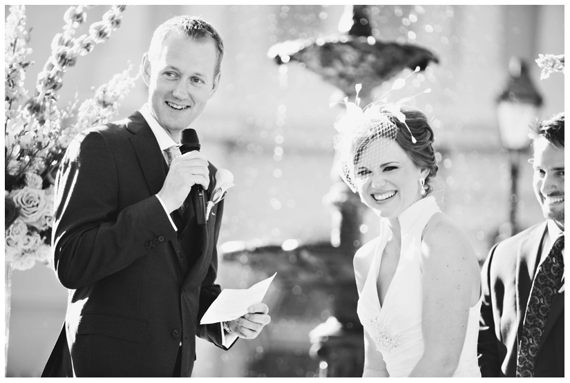 wedding photography of CheyAnne Bradfield and Doug Keese in Jackson Square, Maison Dupuy, and a reception at Bourbon Orleans by New Orleans wedding photographer Stacy Reeves