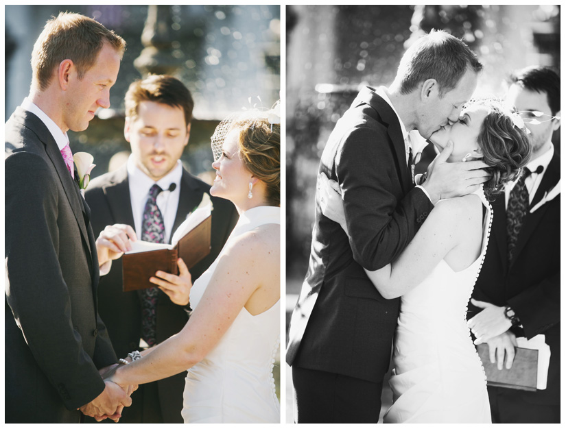 wedding photography of CheyAnne Bradfield and Doug Keese in Jackson Square, Maison Dupuy, and a reception at Bourbon Orleans by New Orleans wedding photographer Stacy Reeves