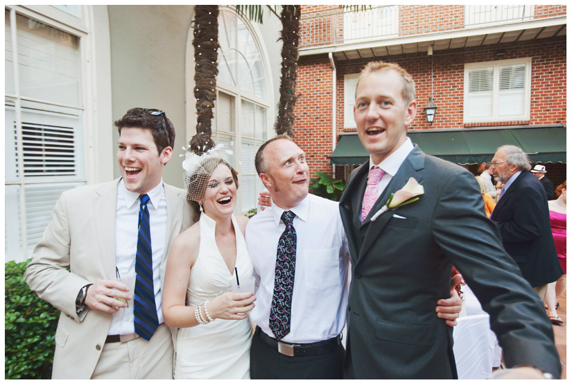 wedding photography of CheyAnne Bradfield and Doug Keese in Jackson Square, Maison Dupuy, and a reception at Bourbon Orleans by New Orleans wedding photographer Stacy Reeves