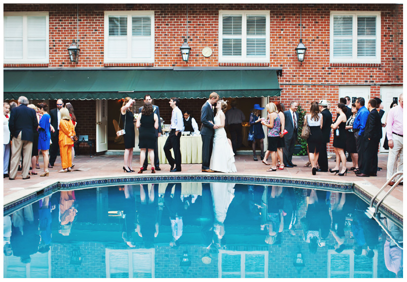 wedding photography of CheyAnne Bradfield and Doug Keese in Jackson Square, Maison Dupuy, and a reception at Bourbon Orleans by New Orleans wedding photographer Stacy Reeves