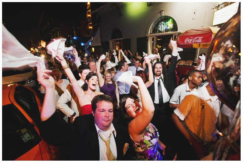 wedding photography of CheyAnne Bradfield and Doug Keese in Jackson Square, Maison Dupuy, and a reception at Bourbon Orleans by New Orleans wedding photographer Stacy Reeves