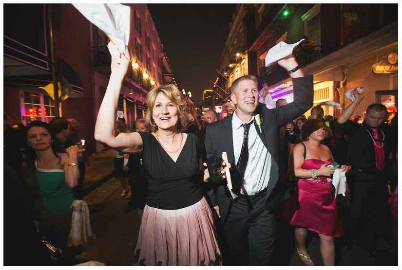 wedding photography of CheyAnne Bradfield and Doug Keese in Jackson Square, Maison Dupuy, and a reception at Bourbon Orleans by New Orleans wedding photographer Stacy Reeves