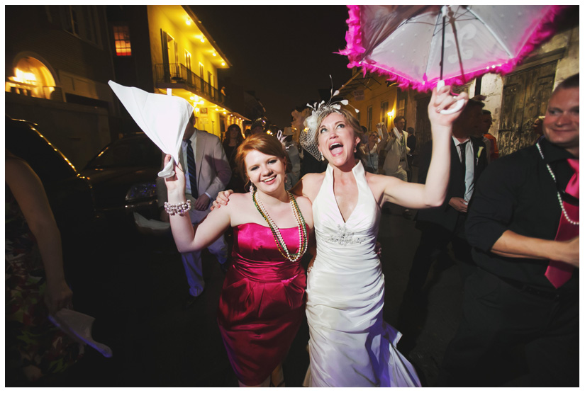 wedding photography of CheyAnne Bradfield and Doug Keese in Jackson Square, Maison Dupuy, and a reception at Bourbon Orleans by New Orleans wedding photographer Stacy Reeves