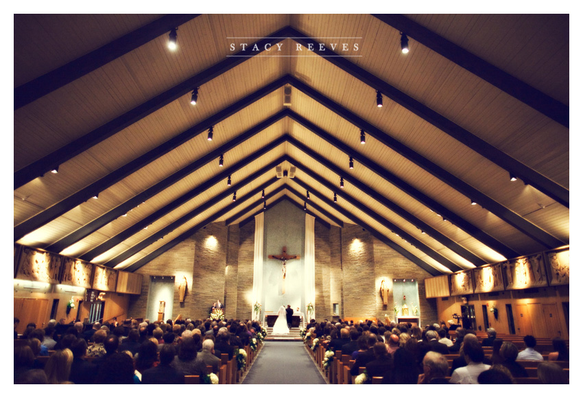 Carrie Alexander and Preston Short at Saint Rose of Lima Catholic Church and Union Station at Minute Maid Paid in Houston by Dallas wedding photographer Stacy Reeves