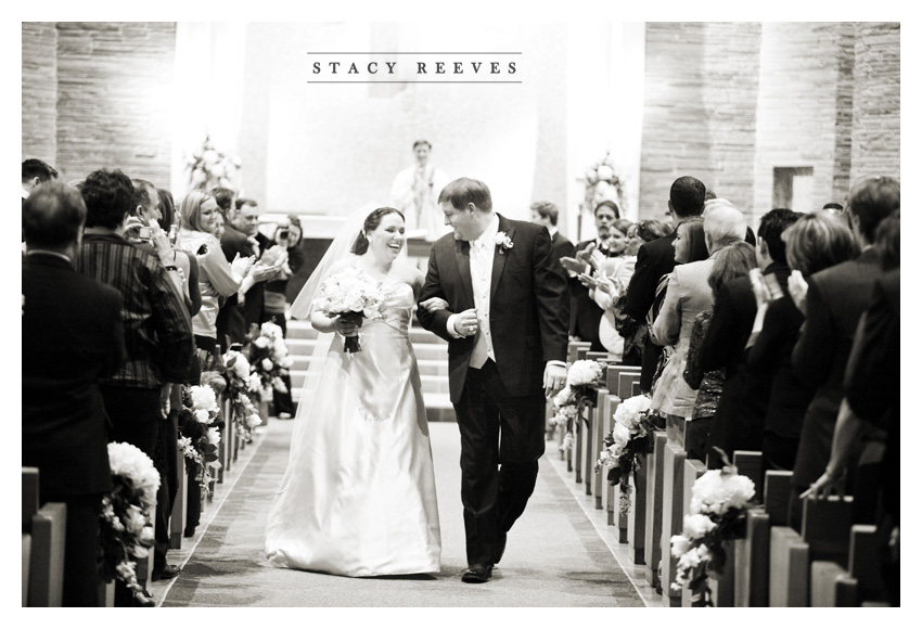 Carrie Alexander and Preston Short at Saint Rose of Lima Catholic Church and Union Station at Minute Maid Paid in Houston by Dallas wedding photographer Stacy Reeves