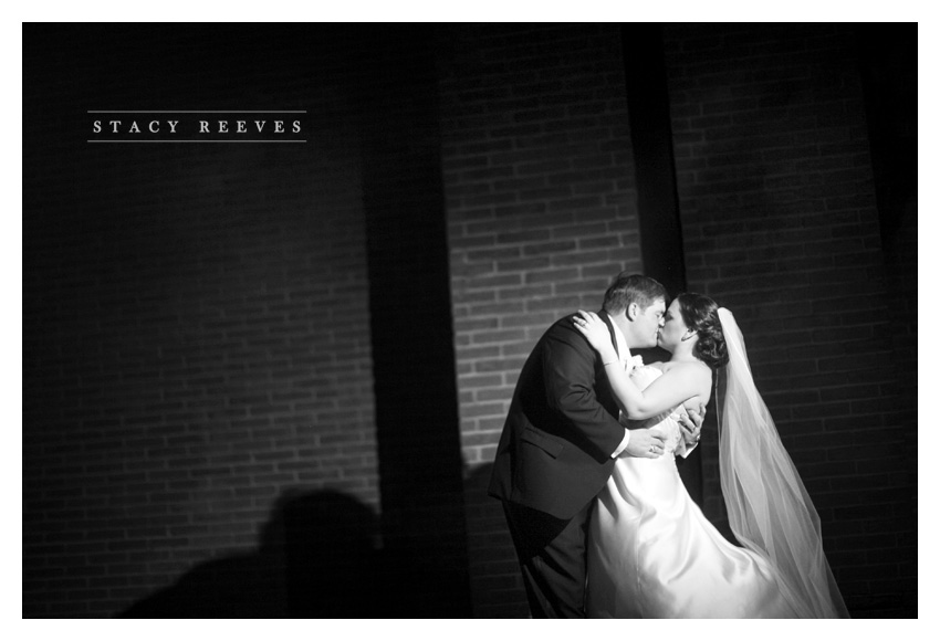 Carrie Alexander and Preston Short at Saint Rose of Lima Catholic Church and Union Station at Minute Maid Paid in Houston by Dallas wedding photographer Stacy Reeves