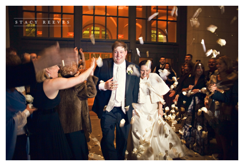 Carrie Alexander and Preston Short at Saint Rose of Lima Catholic Church and Union Station at Minute Maid Paid in Houston by Dallas wedding photographer Stacy Reeves