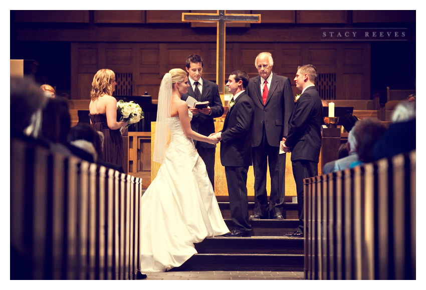 wedding of Caroline Boyd and Todd Cumbie at University Park United Methodist Church by Dallas wedding photographer Stacy Reeves