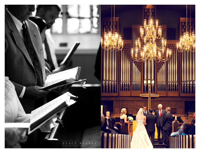 wedding of Caroline Boyd and Todd Cumbie at University Park United Methodist Church by Dallas wedding photographer Stacy Reeves