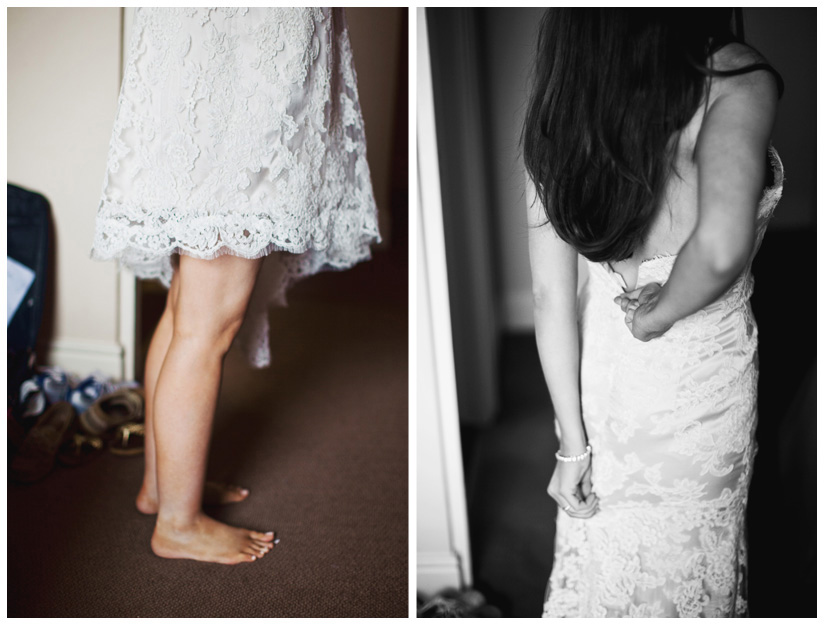 lace wedding gown in Dublin Ireland by Dallas wedding photographer Stacy Reeves