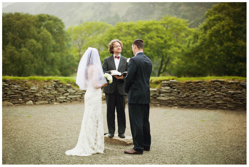 marriage wedding ceremony in ancient druid stone circle in Wicklow Mountains by destination wedding photographer Stacy Reeves