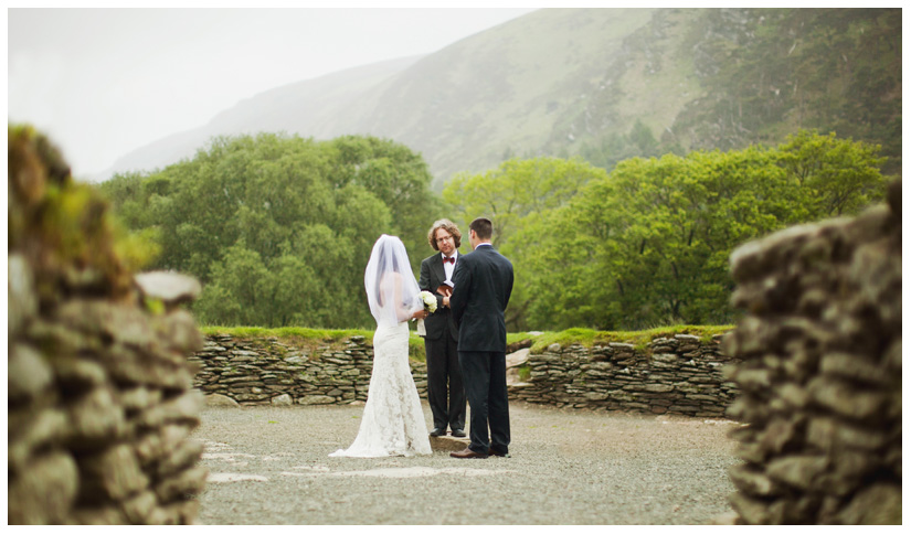 marriage wedding ceremony in ancient druid stone circle in Wicklow Mountains by Dallas wedding photographer Stacy Reeves