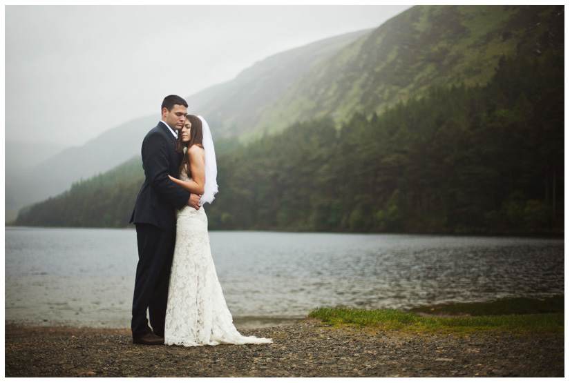 portraits of Erin Mazur and Tyler Hufstetler after eloping in the Wicklow Mountains, taken by wedding photographer Stacy Reeves