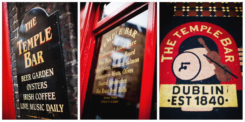 wedding reception decor at Temple Bar in downtown Dublin Ireland