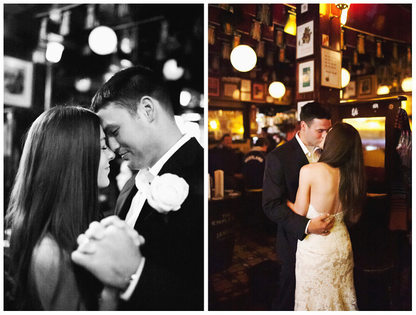 first dance of Erin Mazur and Tyler Hufstetler at Temple Bar in Dublin Ireland by Europe wedding photographer Stacy Reeves