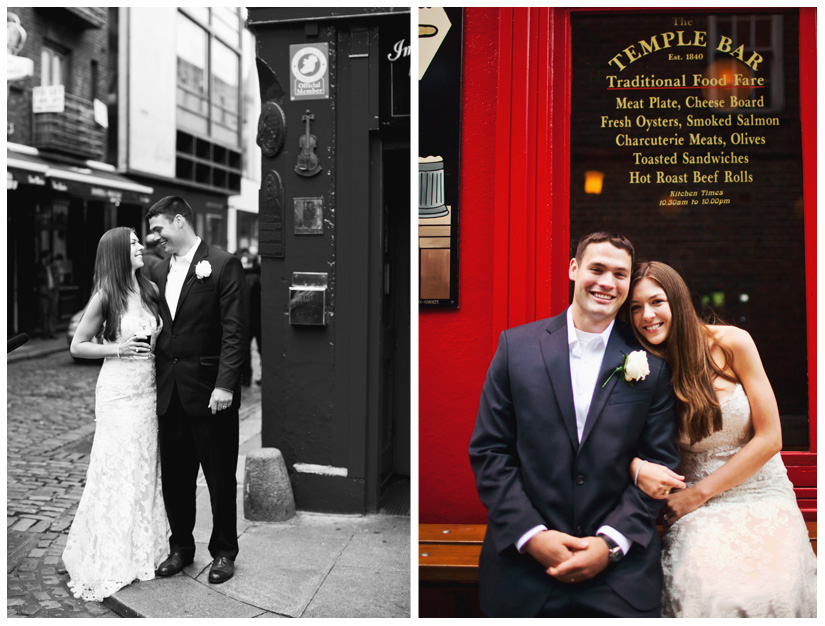 bride and groom portraits of Erin Mazur and Tyler Hufstetler in Dublin Ireland by destination wedding photographer Stacy Reeves