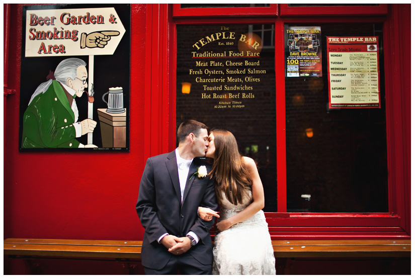 bride and groom portraits of Erin Mazur and Tyler Hufstetler in Dublin Ireland by destination wedding photographer Stacy Reeves