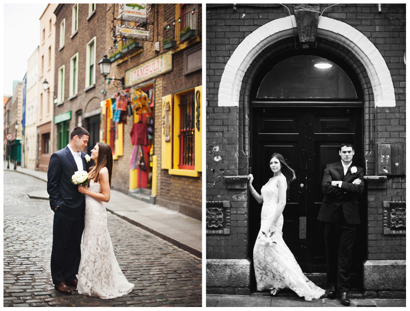 bride and groom portraits of Erin Mazur and Tyler Hufstetler in Dublin Ireland by destination wedding photographer Stacy Reeves