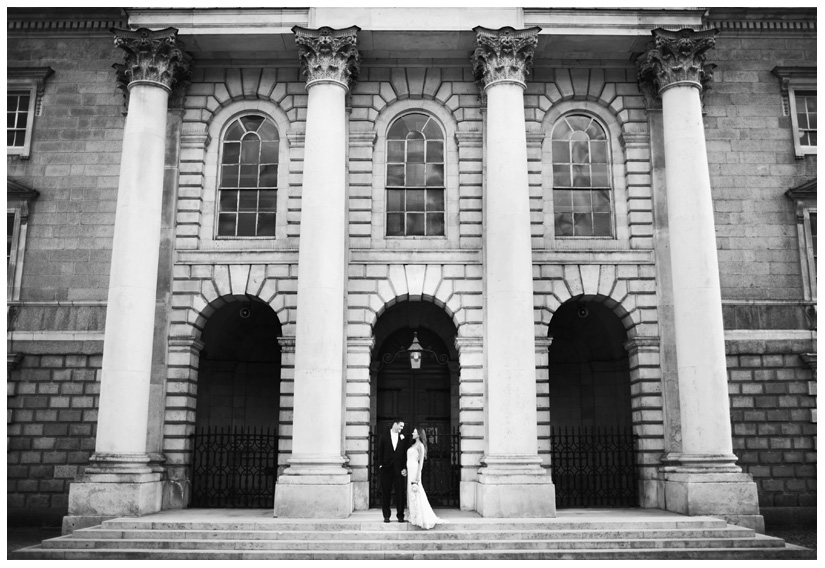 bride and groom portraits of Erin Mazur and Tyler Hufstetler in Dublin Ireland by destination wedding photographer Stacy Reeves