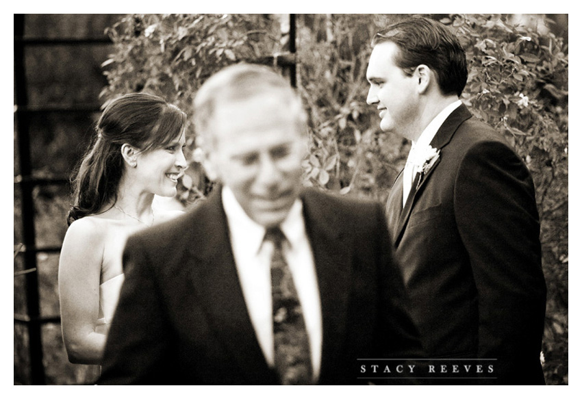 wedding ceremony and reception photos of Jennifer Jenni Neubauer and Cade Lovelace at the Fort Worth Botanical Garden Lower Rose Gardenand the Reata rooftop downtown by Dallas wedding photographer Stacy Reeves