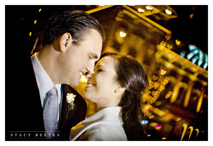 wedding ceremony and reception photos of Jennifer Jenni Neubauer and Cade Lovelace at the Fort Worth Botanical Garden Lower Rose Gardenand the Reata rooftop downtown by Dallas wedding photographer Stacy Reeves