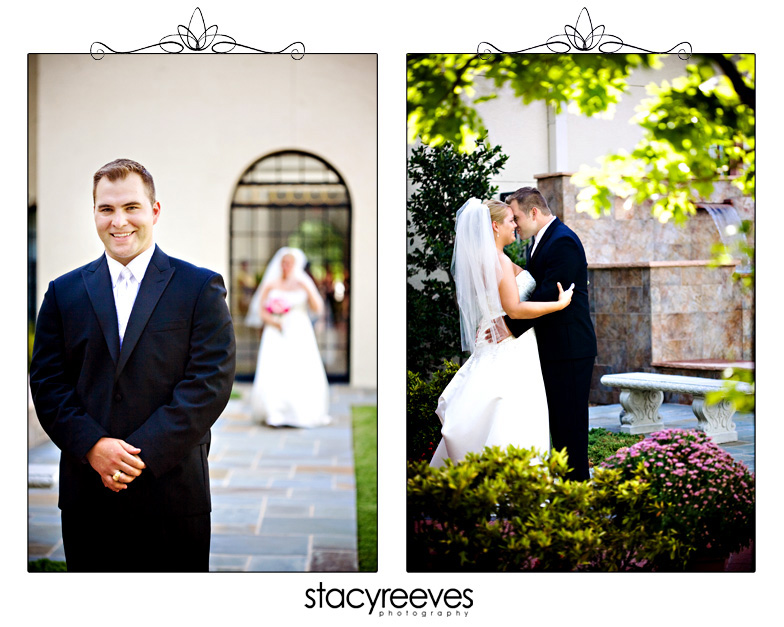 Julie Nienhiser and Jeff Cash get married at St. Ann's Catholic Church in Carrollton Texas by Dallas Wedding Photographer Stacy Reeves