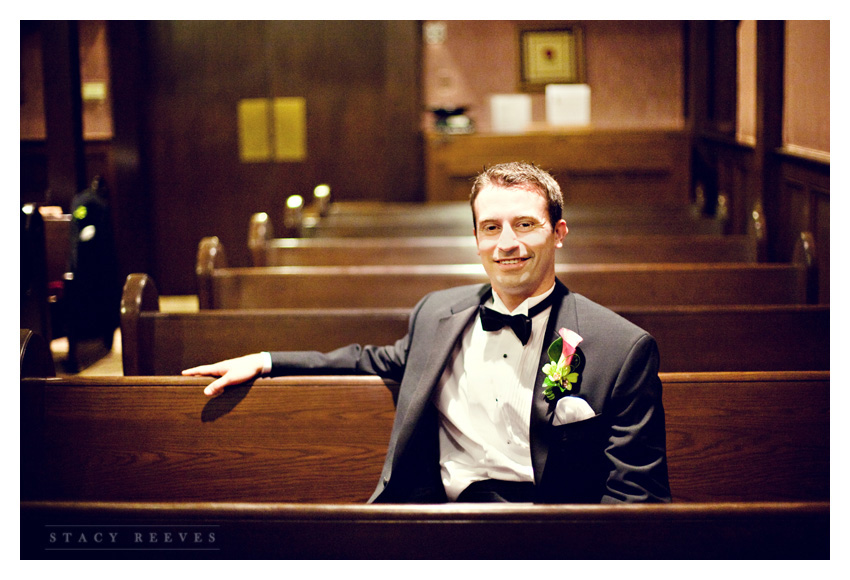 wedding of Leah Partridge and Brian Bayliss at First United Methodist Church and Crowne Plaza in downtown Houston by Dallas wedding photographer Stacy Reeves