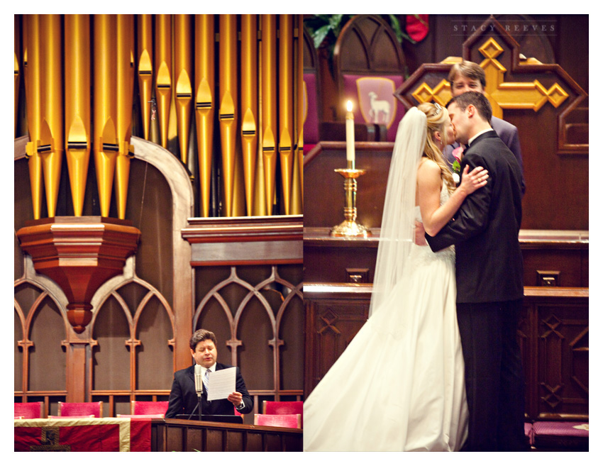 wedding of Leah Partridge and Brian Bayliss at First United Methodist Church and Crowne Plaza in downtown Houston by Dallas wedding photographer Stacy Reeves