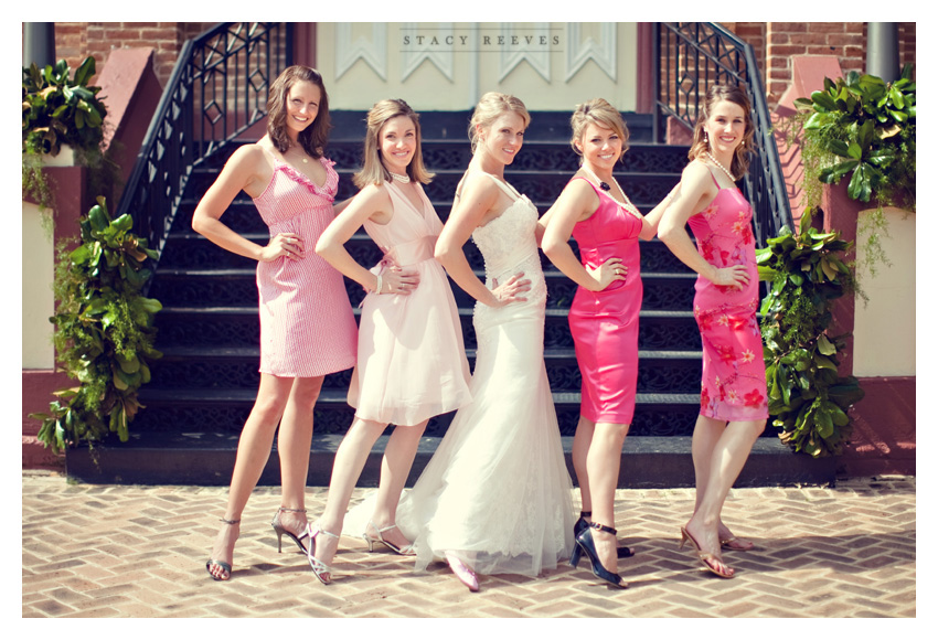 Photos of the southern shabby chic vintage wedding of Rebecca Becca Weathers and Erik Fite at the Carnegie Library in historic downtown Jefferson by Dallas wedding photographer Stacy Reeves