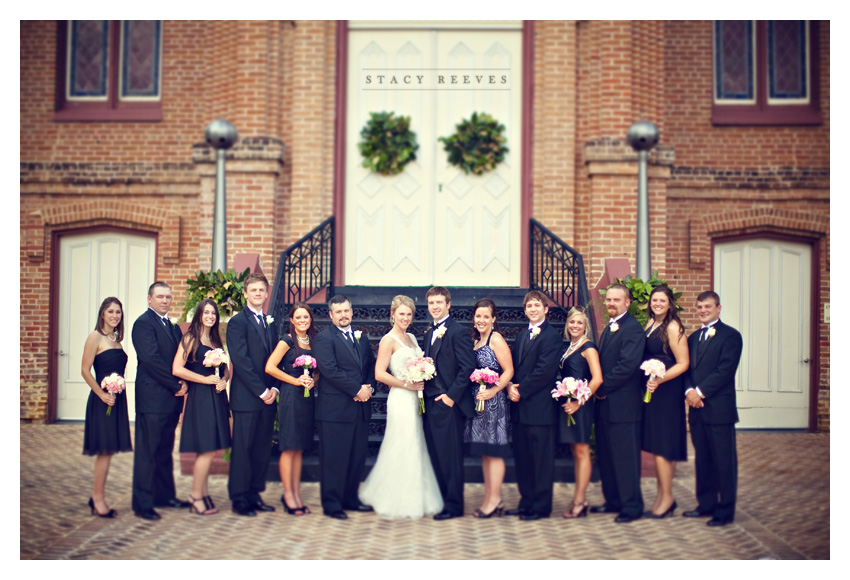 Photos of the southern shabby chic vintage wedding of Rebecca Becca Weathers and Erik Fite at the Carnegie Library in historic downtown Jefferson by Dallas wedding photographer Stacy Reeves