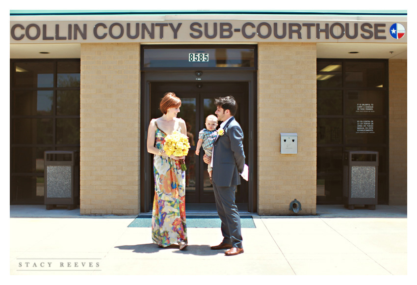 Courthouse Justice of the Peace City Hall wedding in Frisco Texas by Dallas wedding photographer Stacy Reeves