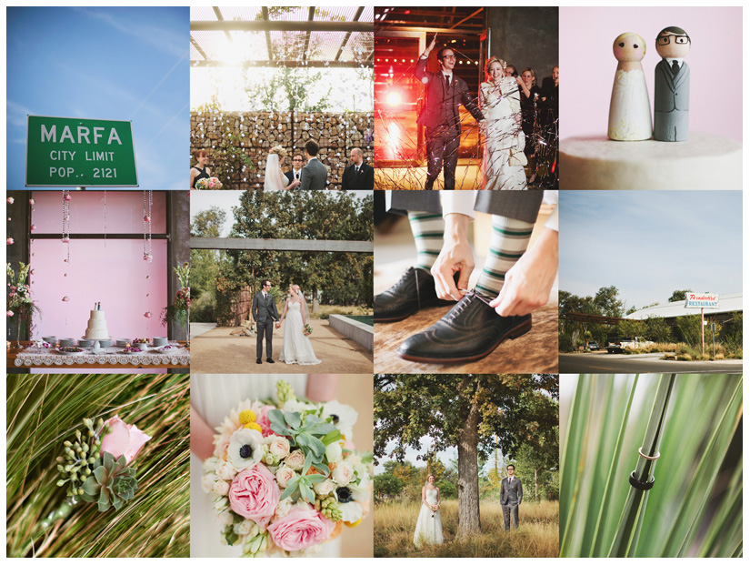 Destination wedding photography at Capri Ballroom and Thunderbird Hotel in Marfa Texas by Dallas wedding and portrait photographer Stacy Reeves